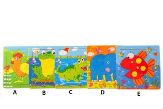 Obrázek z Dřevěné puzzle zvířátka 